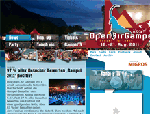 Tablet Screenshot of 2011.openairgampel.ch